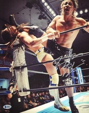 Yujiro Takahashi Signed 11x14 Photo BAS COA0 Bullet Club New Japan Pro Wrestling