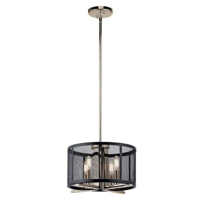 Kichler Lighting 43713PN Titus - 4 Light Convertible Pendant - 9.75 Inches Tall