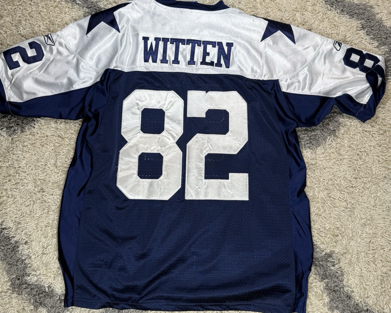 Reebok Dallas Cowboys Jason Witten #82 Vintage Throwback Collection Jersey Sz 52 thumbnail 6
