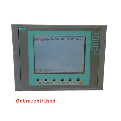Siemens Simatic Panel Touch KTP600 Basic Color DP 6AV6 647-0AC11-3AX0