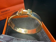 100% authentic Hermès Clic H bracelet with purchase receipt 