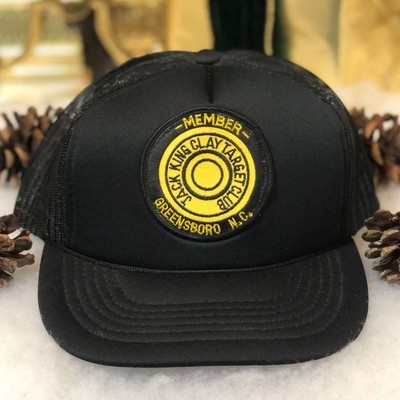 Vintage 90s Jack King Clay Target Club Greensboro North Carolina Trucker Hat Cap