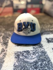 BYU Cougars Zephyr Hat Cap Adult Snap Back White NCAA Football Y2K 90s Football