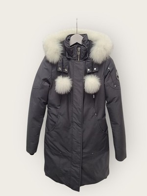 Moose Knuckles Grauer Weißer Daunenjacke für Damen 70664811 [U]