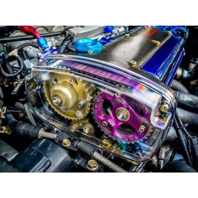 Clear Cam Gear Timing Cover For Toyota Corolla Levin AE100 AE101 AE111 20V 4AGE