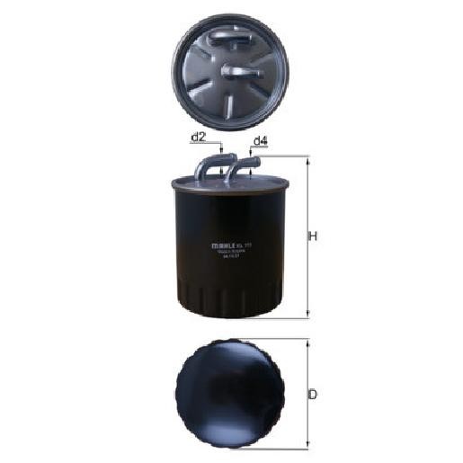 Kraftstofffilter FüR Mercedes Gl-Klasse X164 3.0 4.0 06 Bis 12 Mahle Teil Neu-image