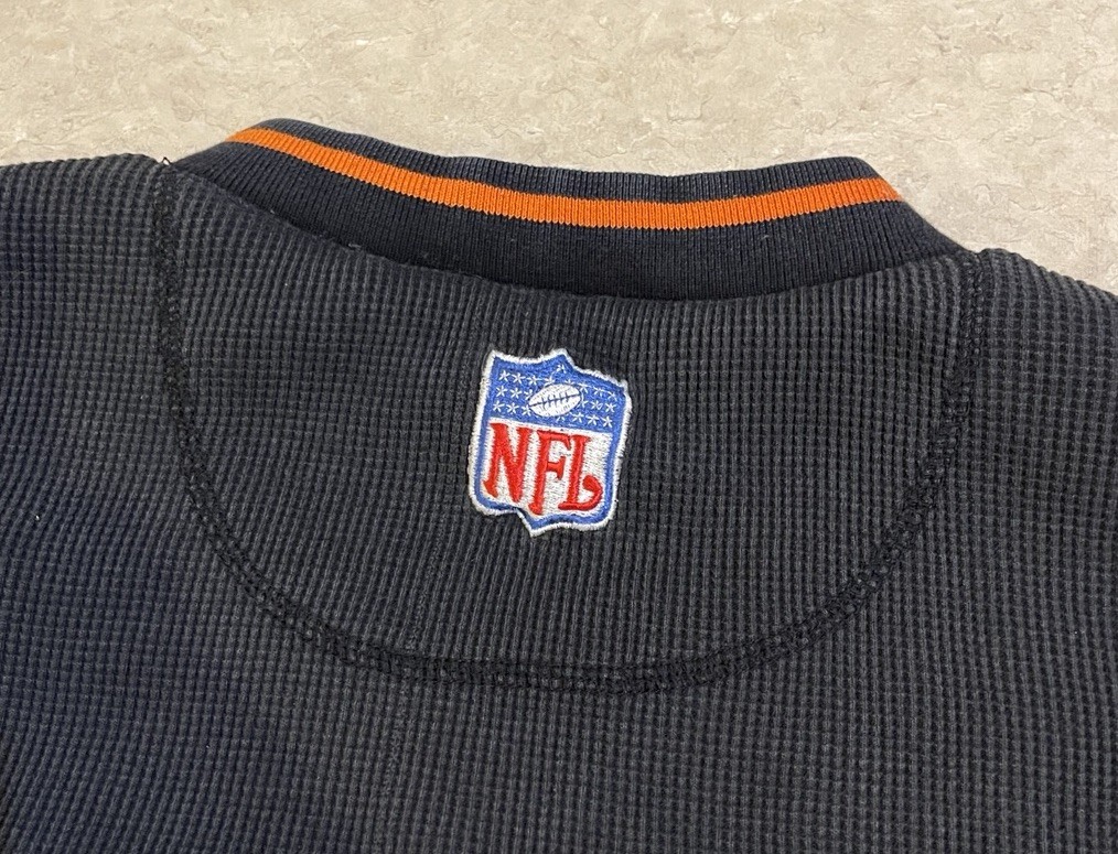 Vtg Cincinnati Bengals Pullover Logo Athletics Pro Line Waffle Knit Lined Sz XL