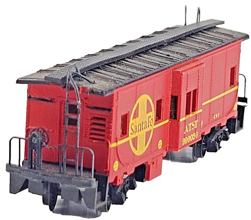 Atlas 3734 N Santa Fe ATSF 999056 Red Steel Bay Window Caboose Multicolor Boxed. | Condition: Used