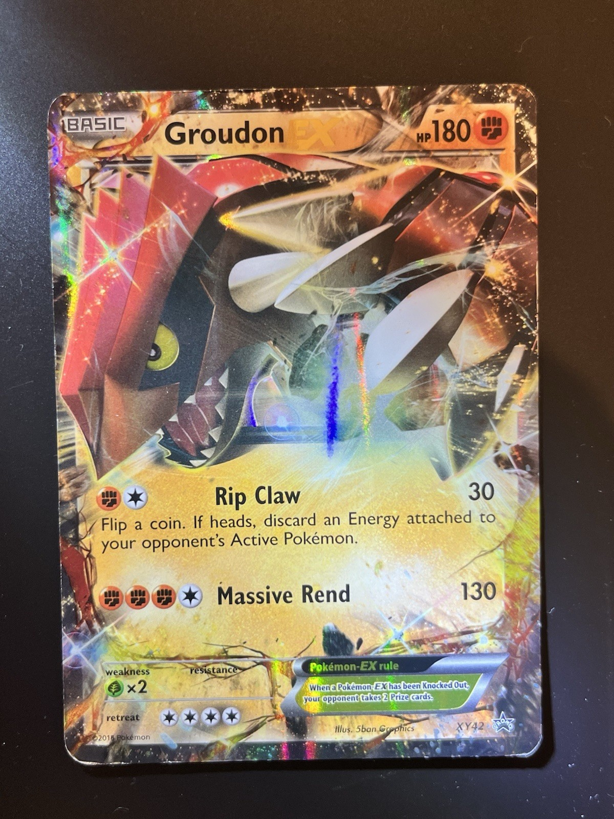 Groudon EX XY42 XY Holo Black Star Promo Pokemon TCG 🔥 