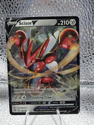Scizor V 118/189 Swsh03: Darkness Ablaze Holo