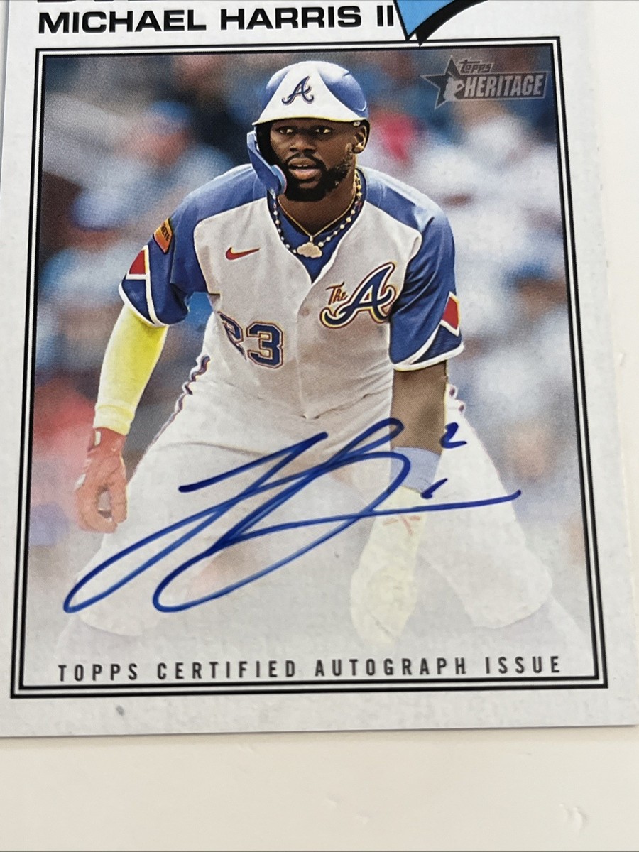 2026 Topps Heritage Michael Harris Real One On Card Auto #ROA-MH