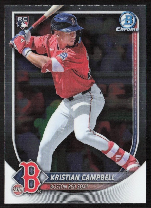 2025 Bowman Chrome Kristian Campbell Rookie #58 GS1-3