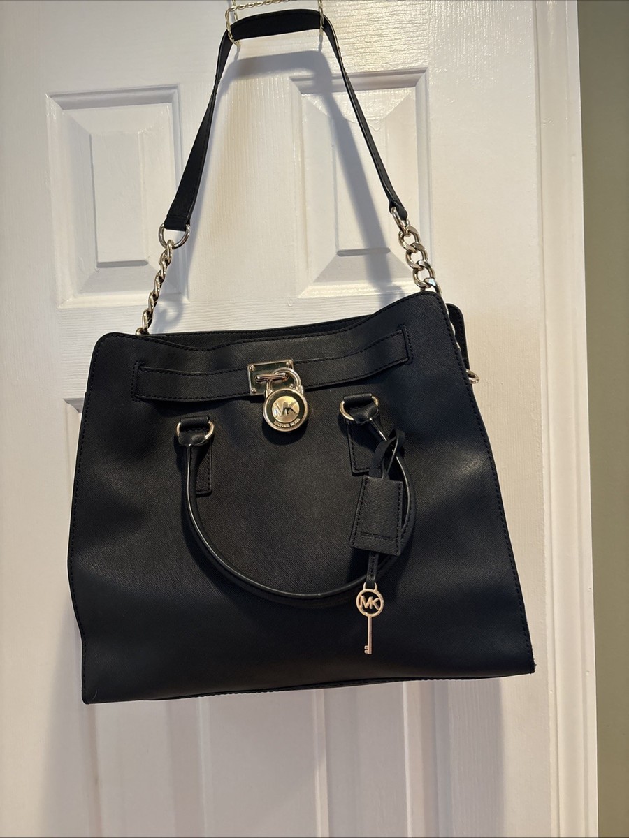 Michael Kors Large Saffiano Leather Hamilton Satchel Tote