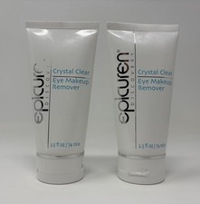 2X Epicuren Crystal Clear Eye Makeup Remover 2.5oz 74ml Brand New Sealed