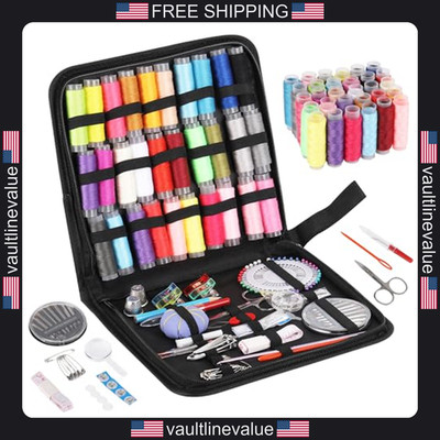 acDesign Sewing Kit for Adults, 131pcs Portable Hand Needle and Thread Kit for