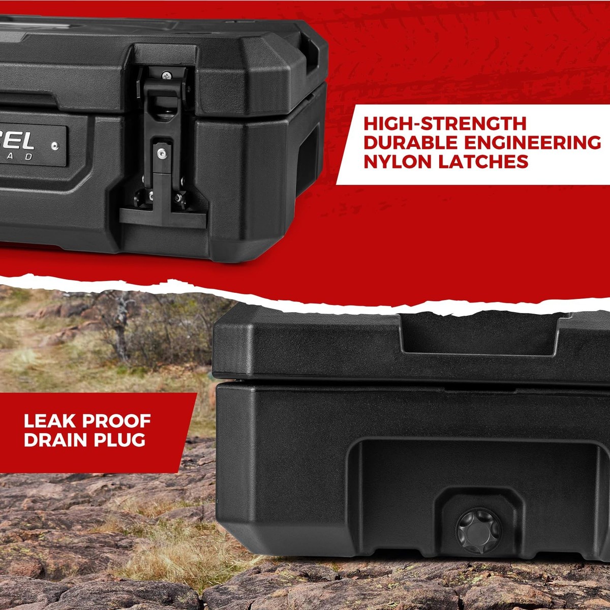 RUGCEL 58L Waterproof Dry Box - Heavy-Duty Overland & Off-Road