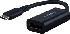 USB-C to DisplayPort Adapter Cable - Black High-Definition Video Converter