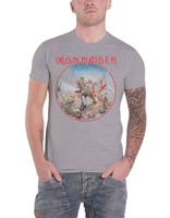Rockoff Trade Men's Iron Maiden Trooper Vintage T-Shirt Xxl Grey