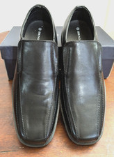 NEW Bruno Marc Slip On Dress Loafers Black Square Toe Men s Sz 9 Wedding Prom