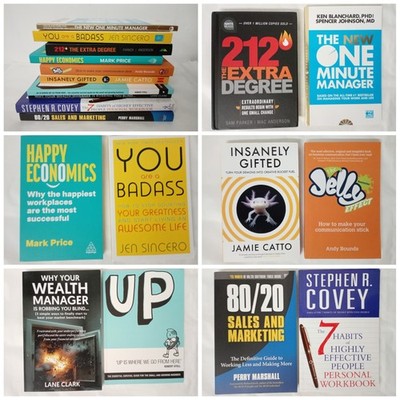 Business Books Bundle - Mindset, Leadership, Finance, Psychology x 10 Books