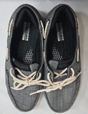 Skechers On The Go Flex Boat Shoes Women's sz 6 Gray