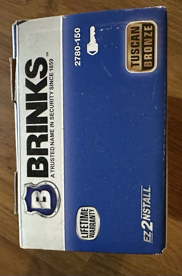 NEW - Brinks 2780-150 Digital Keypad Electronic Deadbolt - Tuscan Bronze - Image 3 of 4