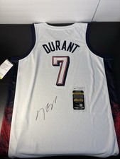 Kevin Durant Signed 2024 Team USA Olympics Jersey Autograph Rare Hot Gold JSA