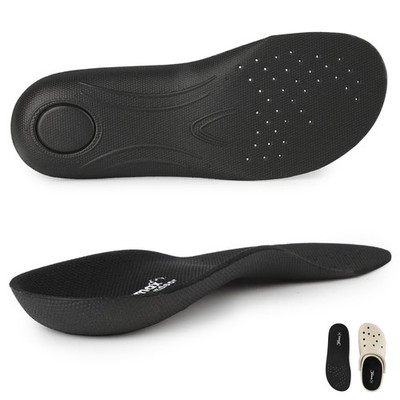 Knixmax extra dünne orthopädische Einlegesohlen Fußgewölbestütze für Crocs Clogs