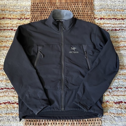 Arc'teryx Vintage Gamma SV Full Zip Soft Shell Fleece Lined Jacket Black Mens XL