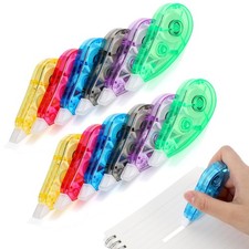 12 Pack Correction Tape - Colorful 19.69 Ft Each Correction Tape Roller for S...