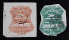 CKStamps: US Cut Square Stamps Collection Scott#U218, U211 Cut to Shape Used