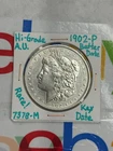 1902-P Morgan Dollar-BETTER DATE-KEY DATE-90% Silver-HI-GRADE-[#7378-M]-RARE!!