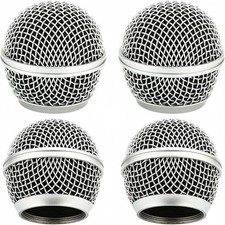 4 PCS Replacement Grilles for Shure Wired and Wireless SM58, Beta58A, SV100 M...
