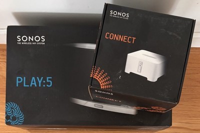 SONOS Connect (1st Gen) & PLAY: 5 (2nd Gen) Brand New In Open Box