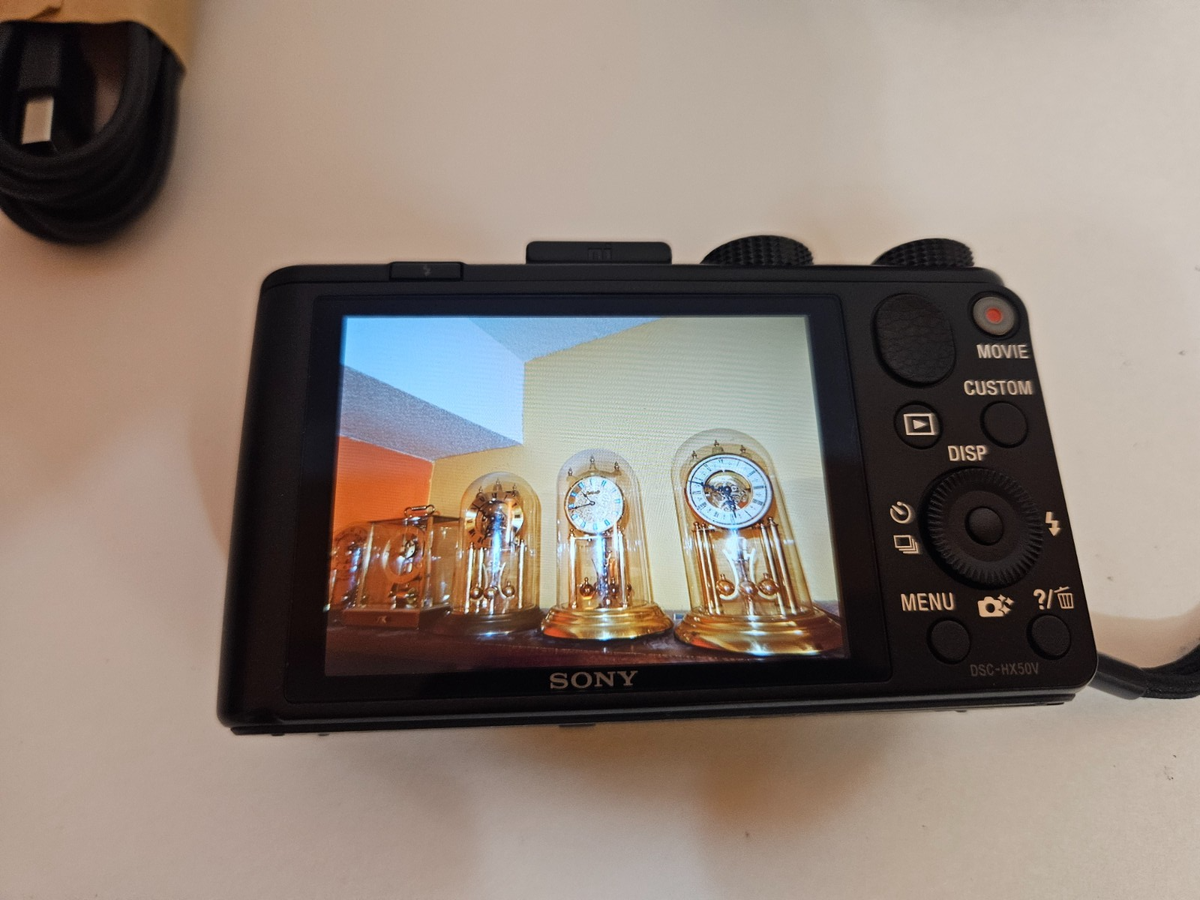 Sony Cyber-shot DSC-HX50V 20.4MP Digital Camera - Black for sale