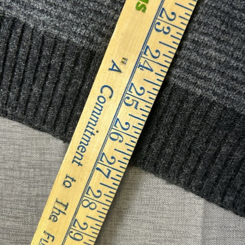 Pendleton Washable Wool Vest Men Size Large Grey Fleece Lined Herringbone - Picture 6 of 7