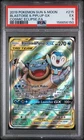 2019 POKEMON S&M COSMIC ECLIPSE #215 BLASTOISE & PIPLUP GX PSA 5 (150