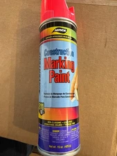 Aervoe Construction Marking Paint – Fluorescent Pink – Inverted Spray Can – 15oz