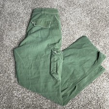Pilcro Anthropologie Cargo Pants Women  s 28 Green Utility Relaxed High Rise 204