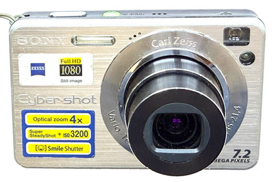 SONY CYBER-SHOT 7.2 MEGA PIXELS 4x OPTICAL ZOOM DSC-W120 DIGITAL CAMERA +CHARGER