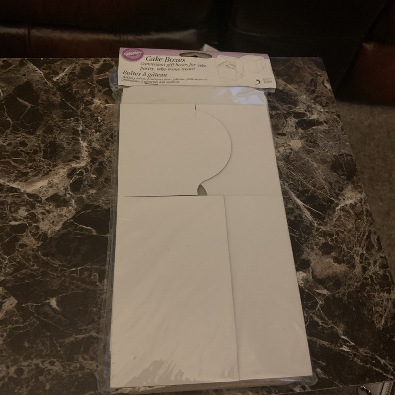 Wilton Cake Boxes Set Of 5 New 5”x5”x 3 1/2”