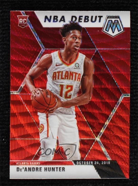 2019-20 Panini Mosaic NBA Debut Tmall Red Wave Prizm De'Andre Hunter #266 15fy