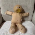 Cabbage Patch Kids Doll Pacifier Baby Bald Blue Eyes Xavier Roberts 84 As Is VTG