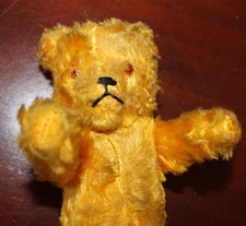 Schöner alter Teddy mit Glasaugen, Arme und Beine Beweglich, 22cm hoch (71)