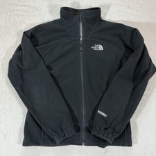 The North Face Full Zip Windwall Jacket Women s Medium Black Zip Pockets