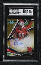 2022 Bowman U Best of Gold Lava Refractor 30/75 Brant Kuithe SGC 10 GEM Auto 1e3