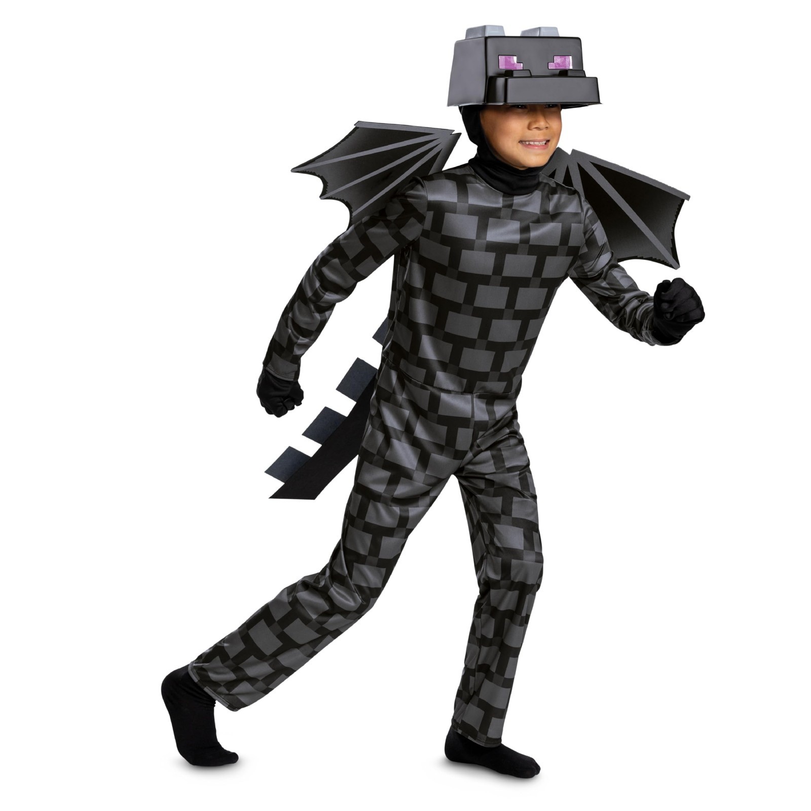 Deluxe Boys Ender Dragon Costume - Minecraft Kids Outfit with Armor & Headpiece