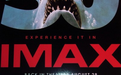 JAWS ('75) Film Steven Spielberg 2025 IMAX Poster - 50th