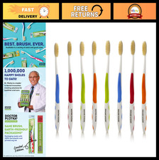 Soft Flossing Manual Toothbrushes for Adults, Pack of 8, Assorted Colors, Oral C