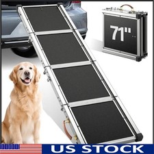 Sturdy Dog Ramp Cars Anti-Slip Surface Heavy Duty Portable Pet Access Ramp New